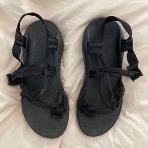 Black Women’s Chaco Sandal with Toe Strap - Size 10